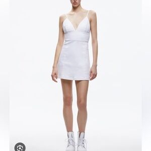 Alice and Olivia Carli denim stretch dress